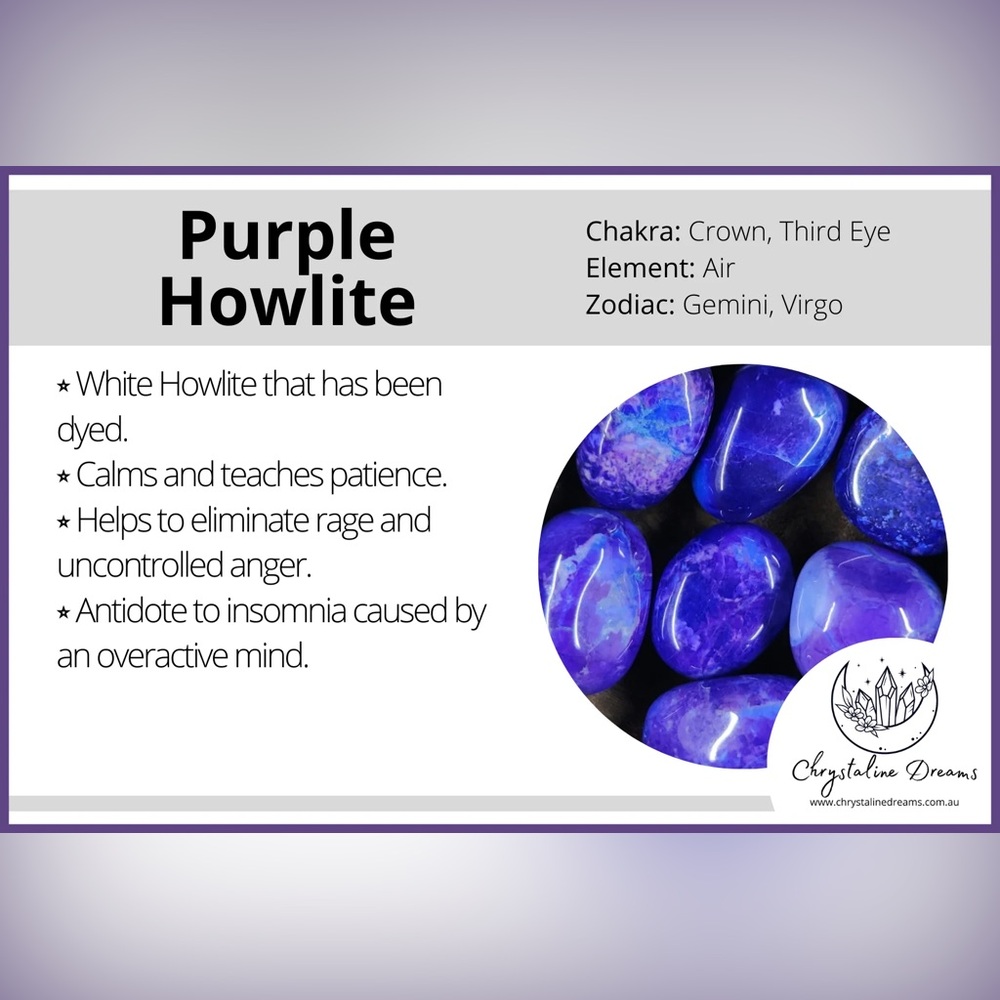 Purple Howlite Labubu - Picture 5 of 5